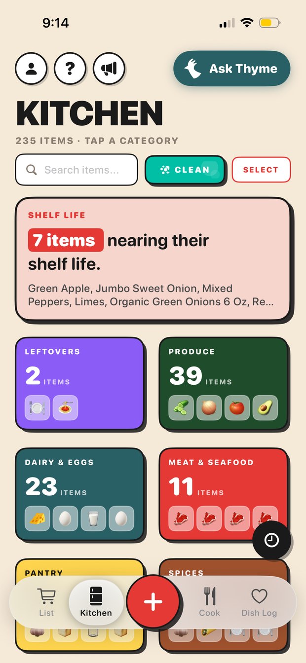 Trepo app kitchen view